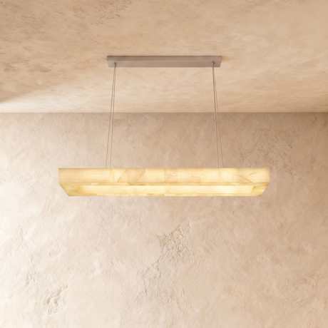 Teva Rectangular Alabaster Chandelier