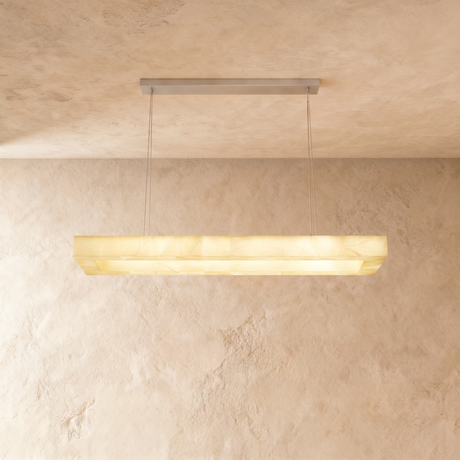 Teva Rectangular Alabaster Chandelier