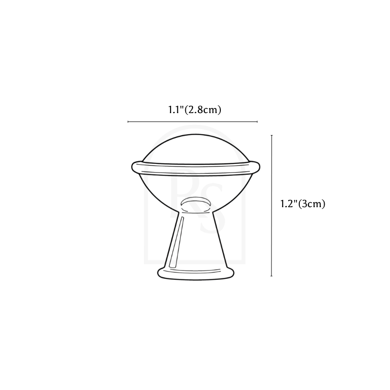 Cynel Knob & Pull Bar line drawing 1