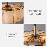 Sakhra Round Alabaster Chandelier