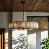 Sakhra Round Alabaster Chandelier