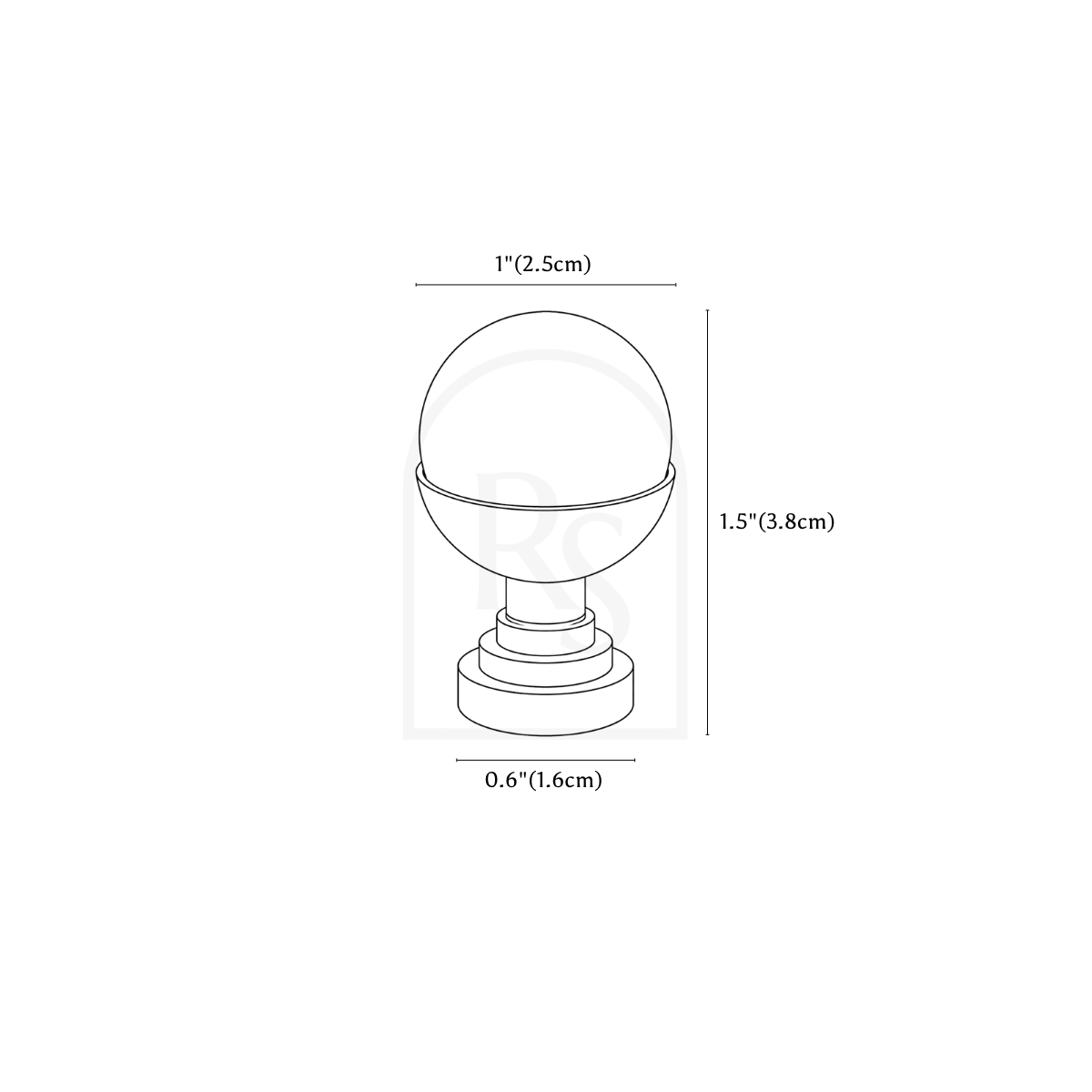 Savia Knob line drawing 1