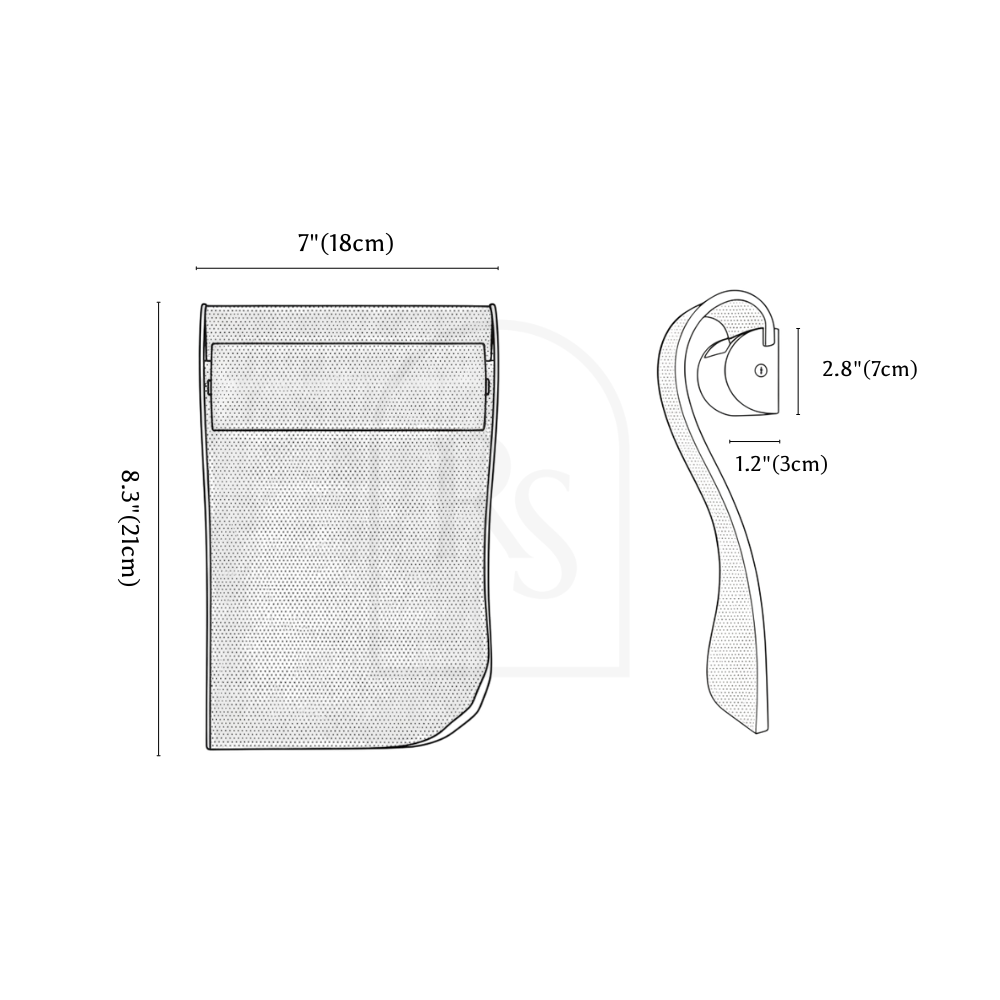 Sheets Wall Lamp line drawing 1
