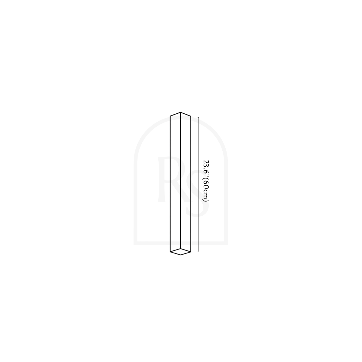 Sheta Alabaster Wall Light line drawing 1
