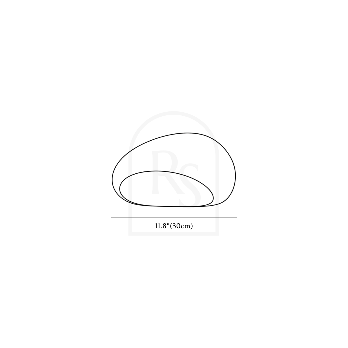 Shibui Ceiling Light line drawing 1