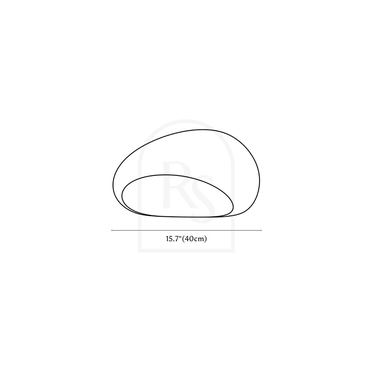 Shibui Ceiling Light line drawing 2