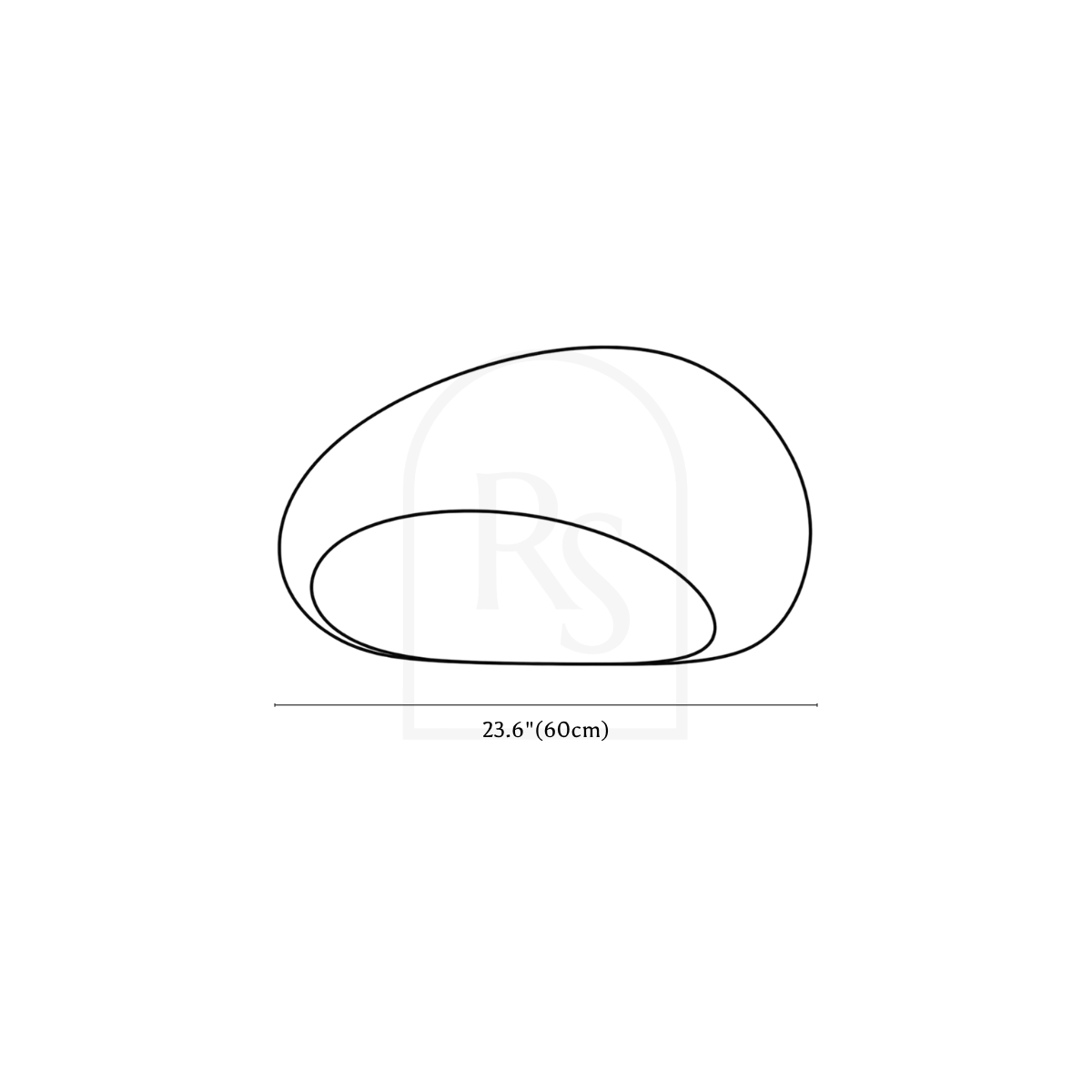 Shibui Ceiling Light line drawing 4