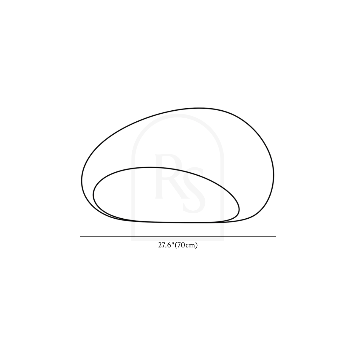 Shibui Ceiling Light line drawing 5