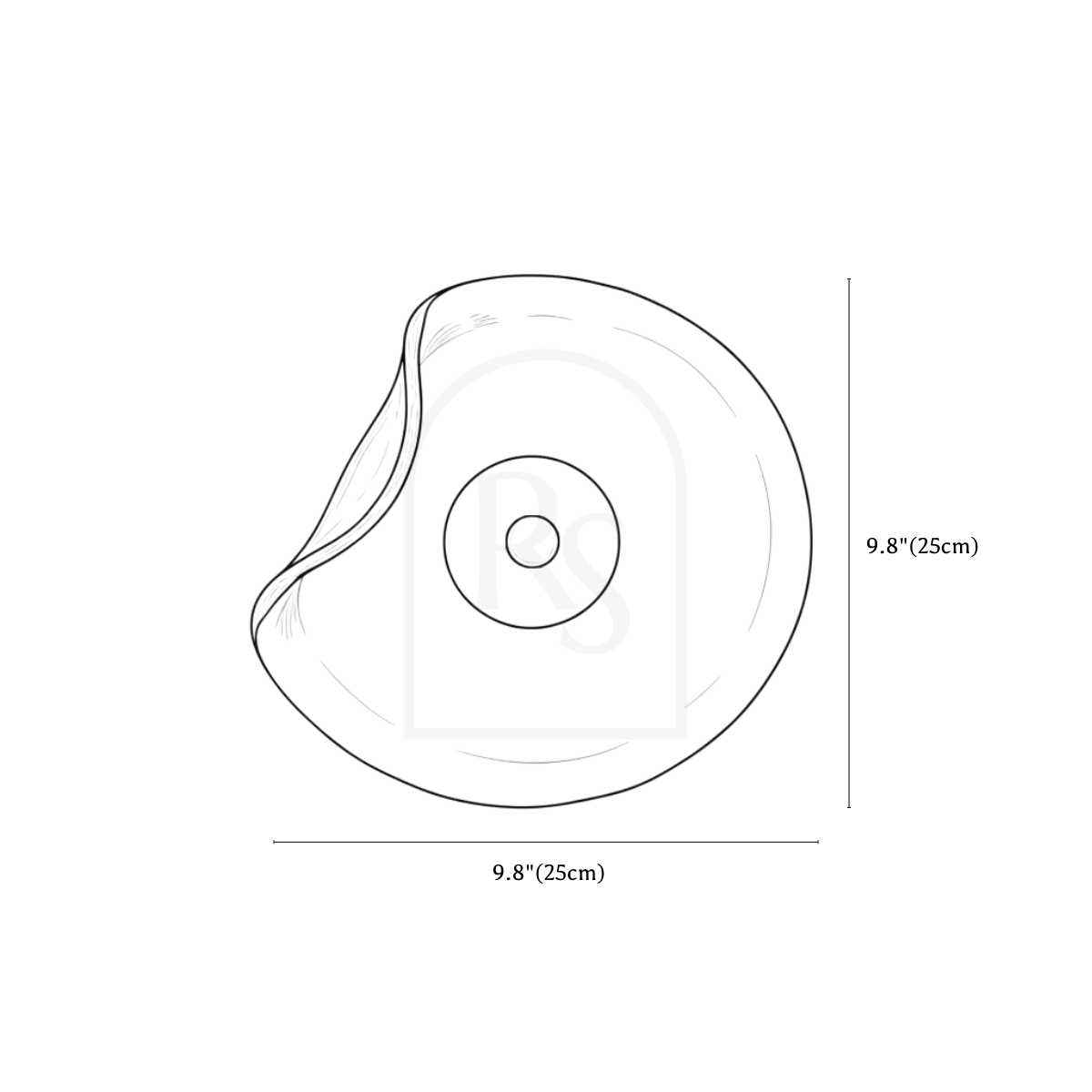 Simrat Wall Lamp line drawing 1