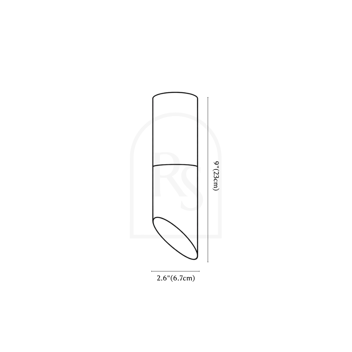 Siona Ceiling Light line drawing 1