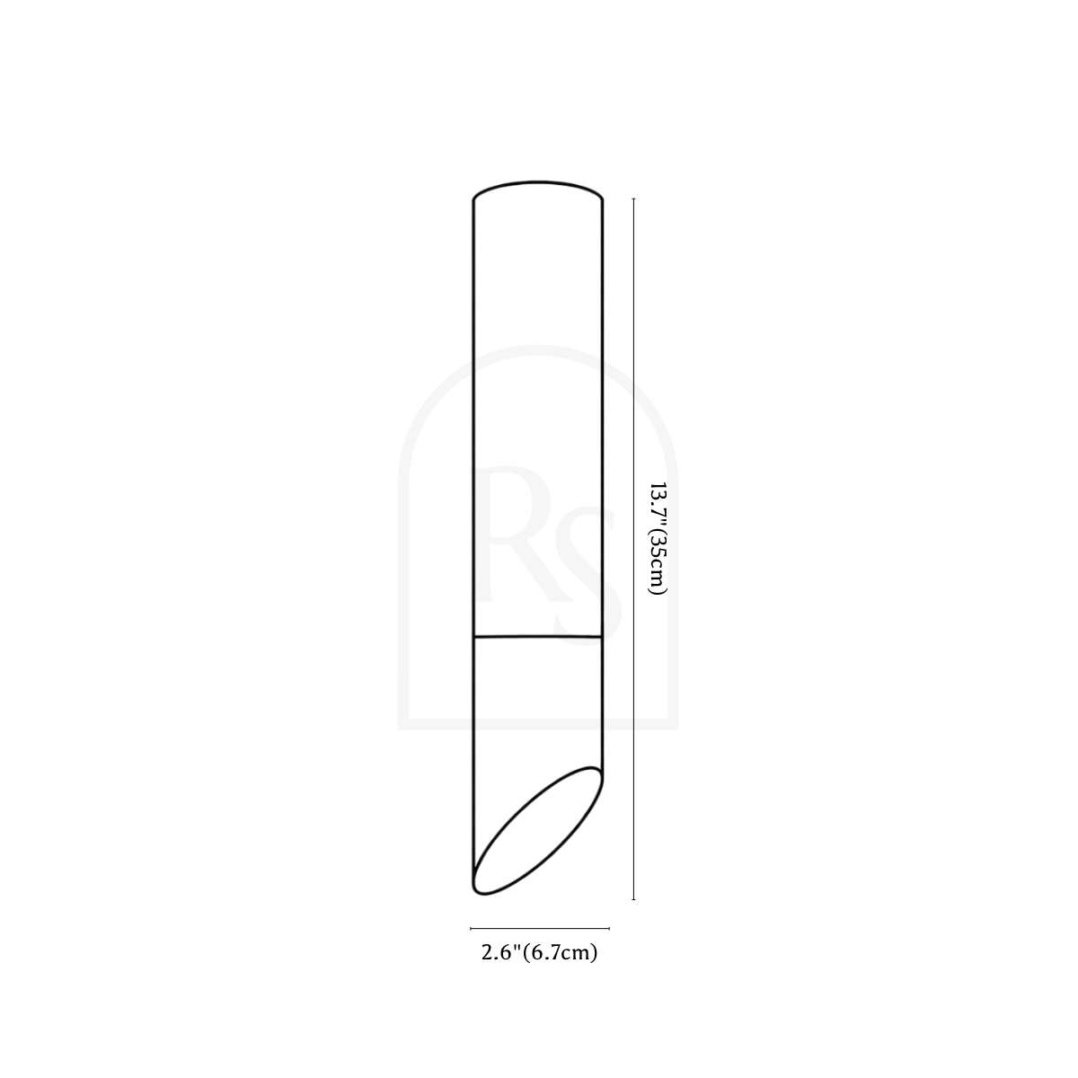 Siona Ceiling Light line drawing 2
