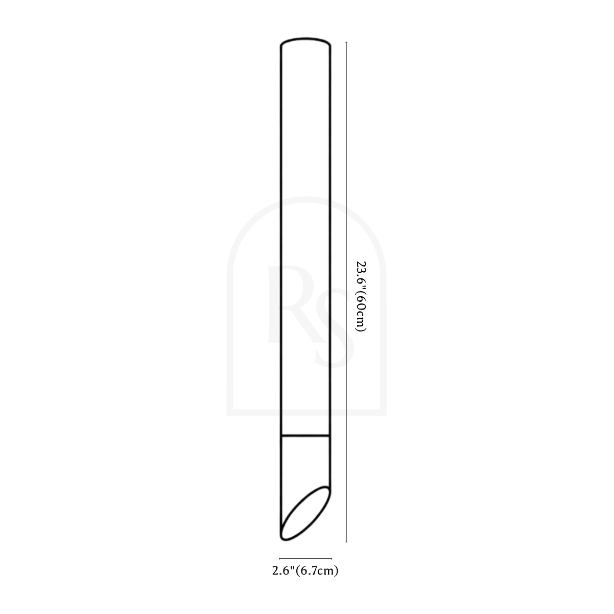 Siona Ceiling Light line drawing 3