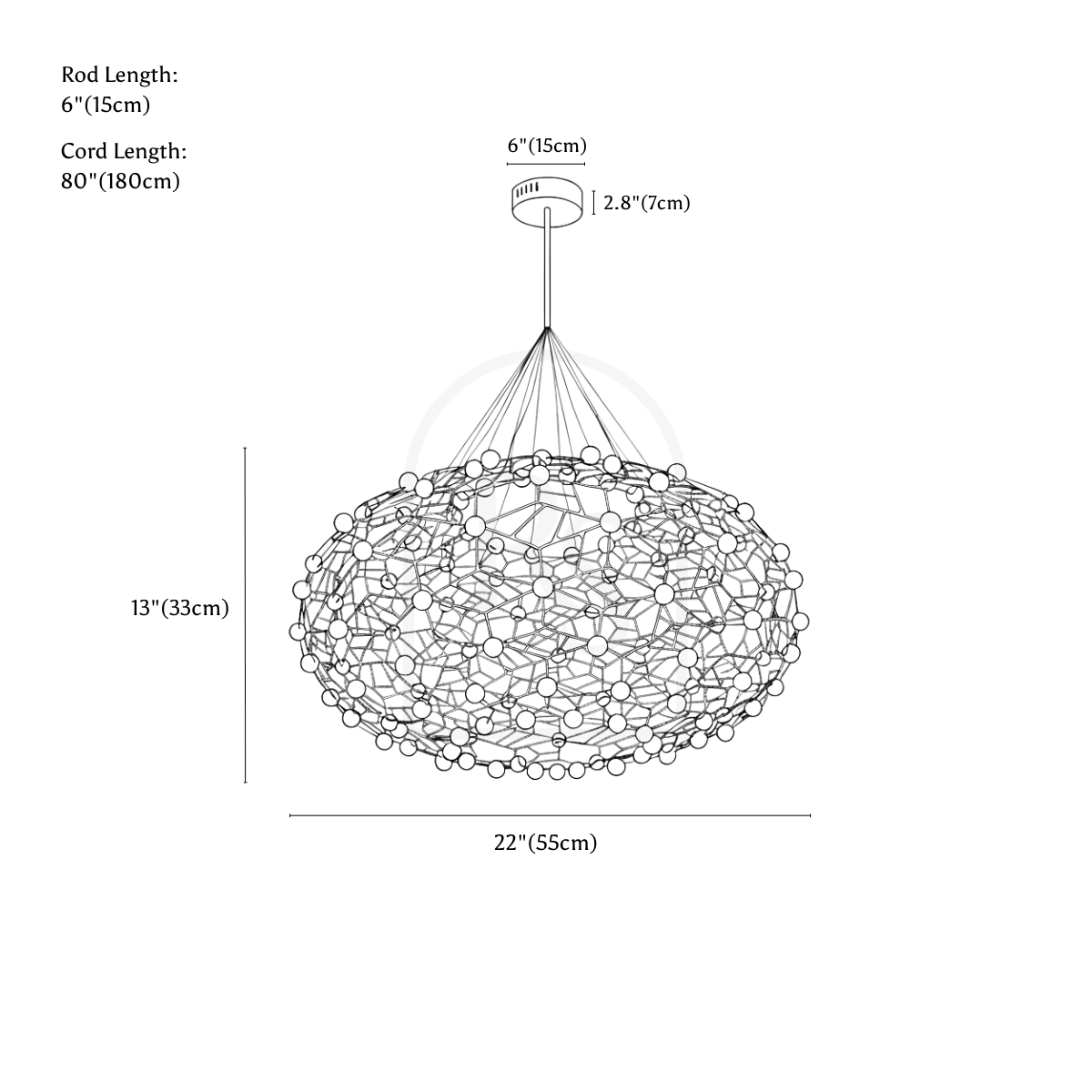 Gypsophila Chandelier line drawing 1