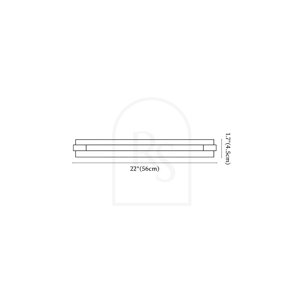 Solten Wall Lamp line drawing 2