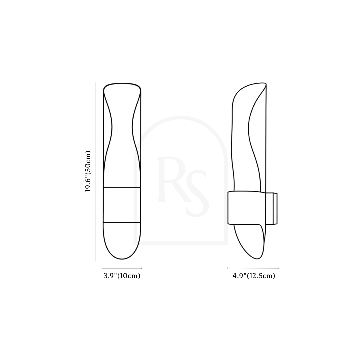 Sovtrix Wall Lamp line drawing 1