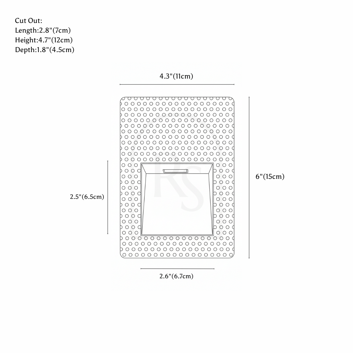 Aaban Stair Light line drawing 1