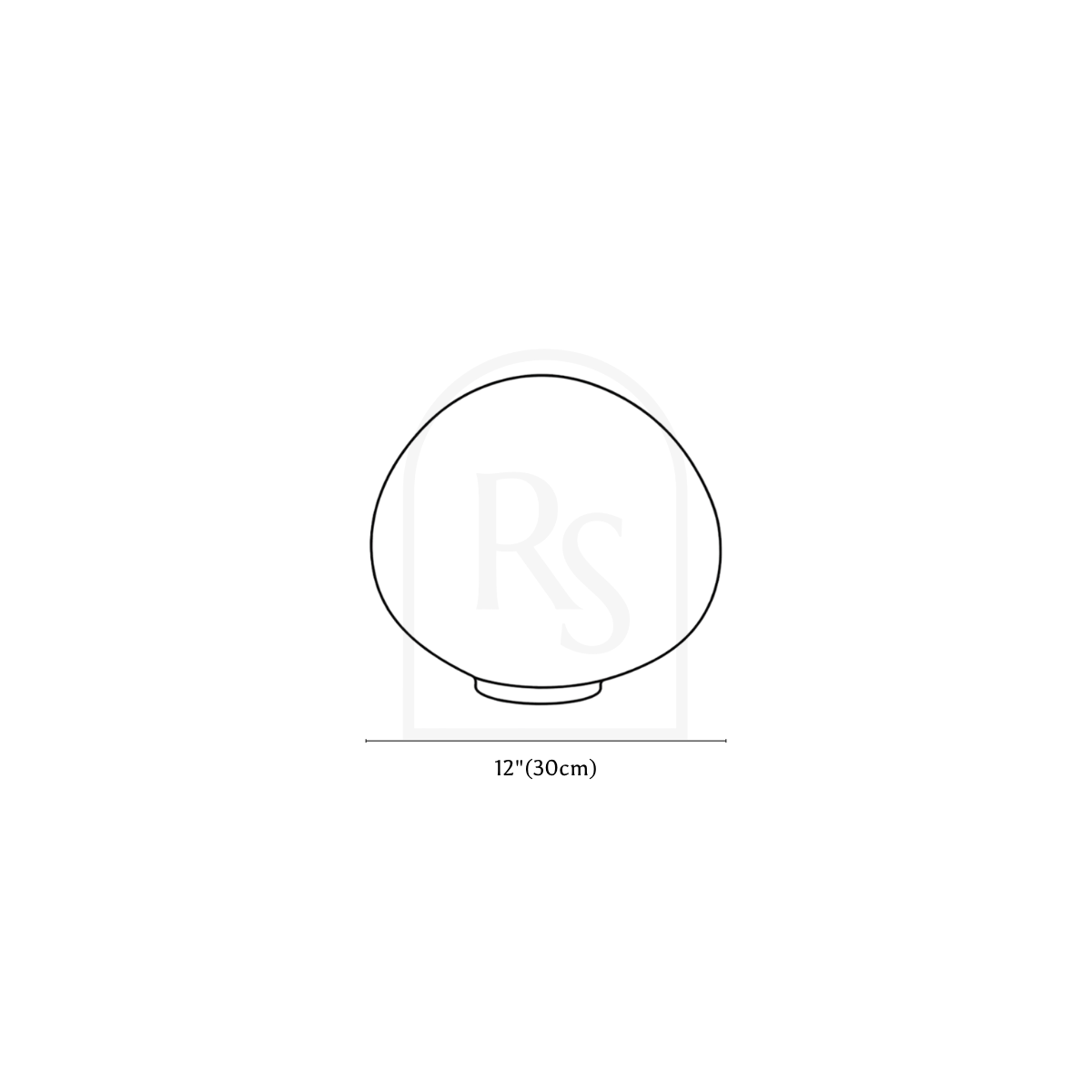Stellare Outdoor Floor Lamp line drawing 2