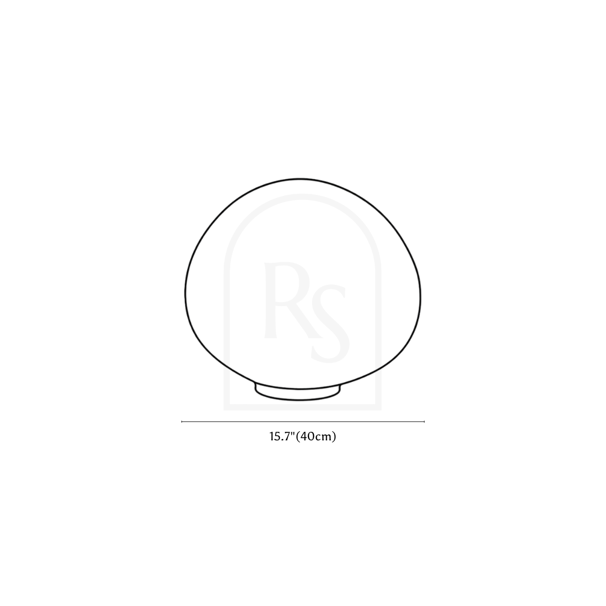 Stellare Outdoor Floor Lamp line drawing 3