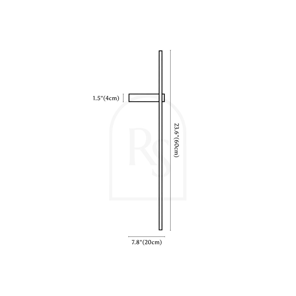 Sunniva Wall Lamp line drawing 1