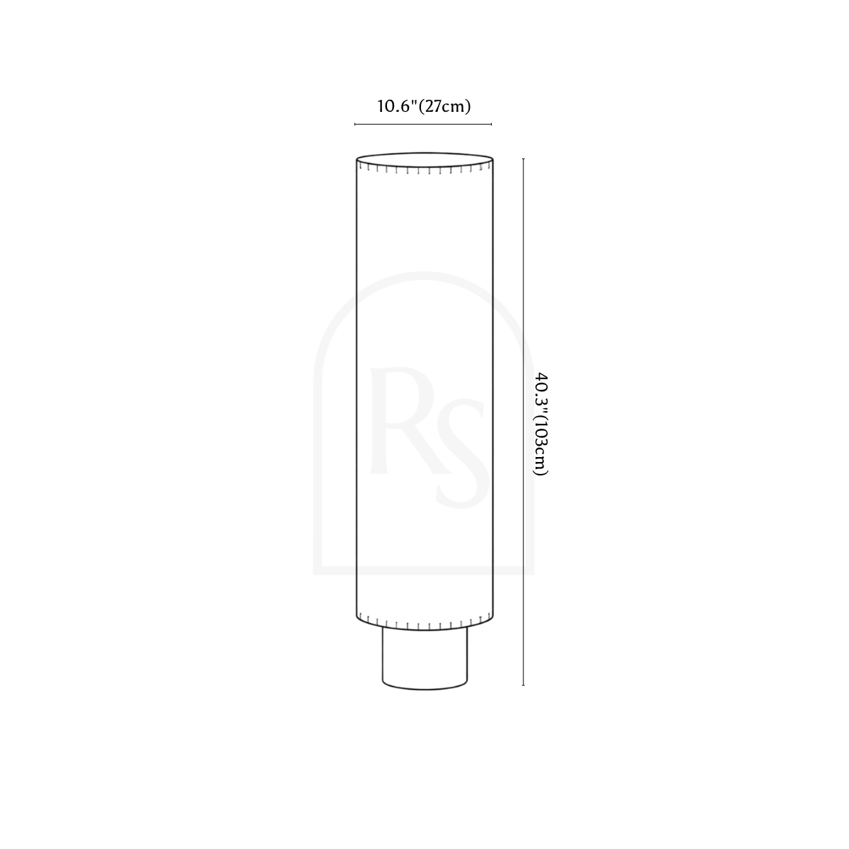 Svetlina Floor Lamp line drawing 1