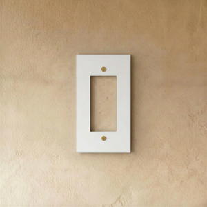The Brass Plate (White with Brass)