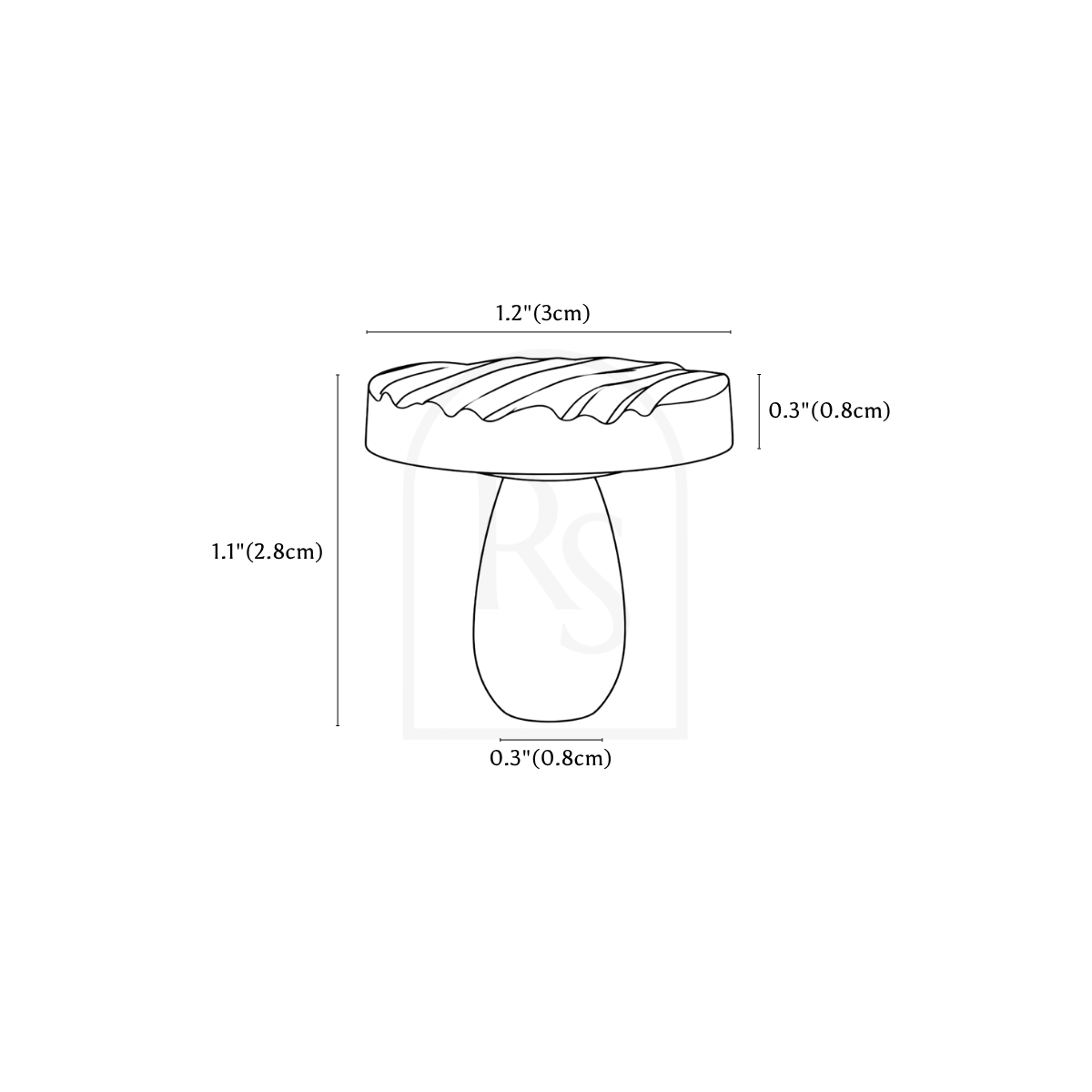 Tavik Knob line drawing 1