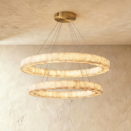 Teva Round Alabaster Chandelier