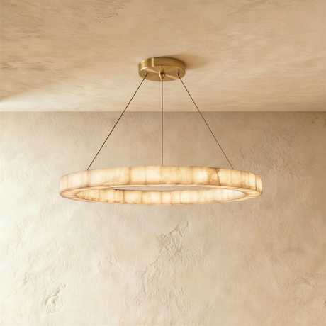 Teva Round Alabaster Chandelier
