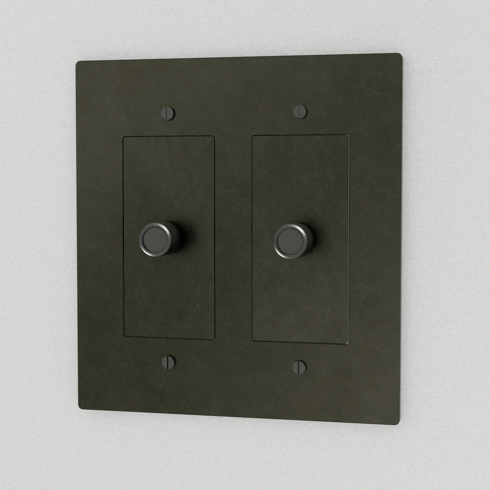 The Brass 3-Way Rotary Dimmer Switch (1 to 5 Gang)