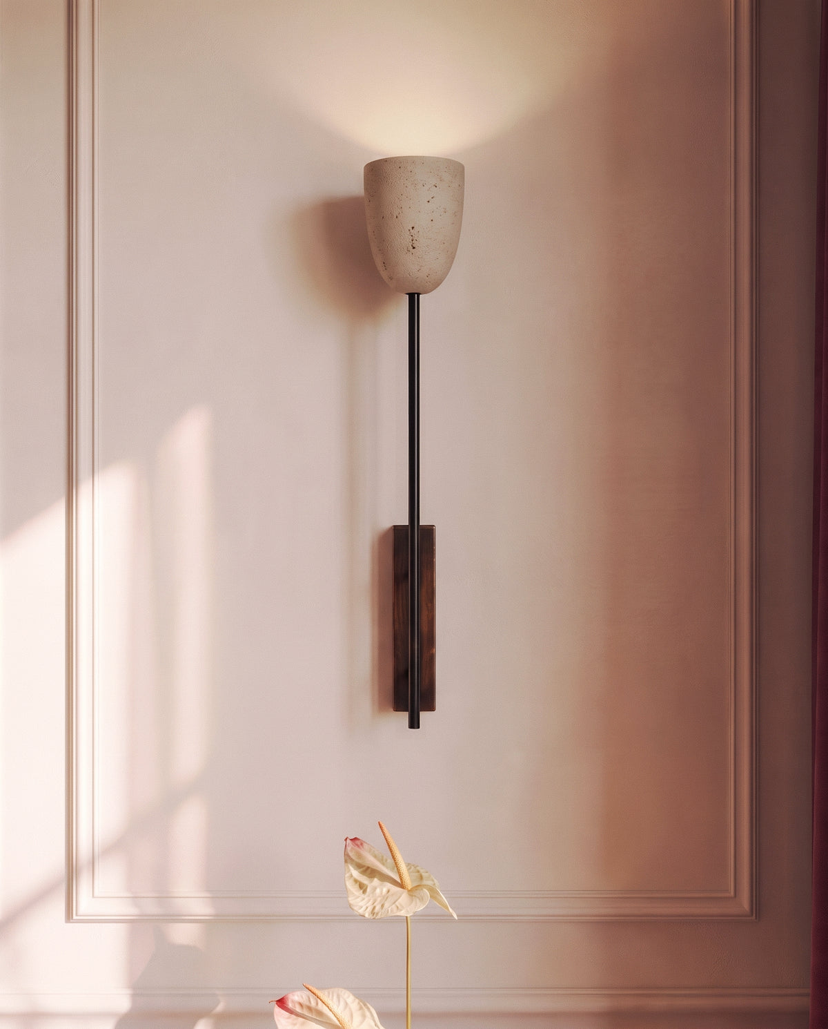 Flanso Travertine Wall Lamp