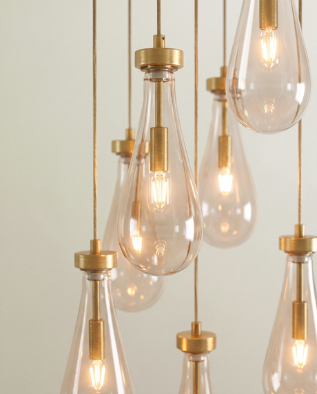 Pulcher Glass Tears Chandelier