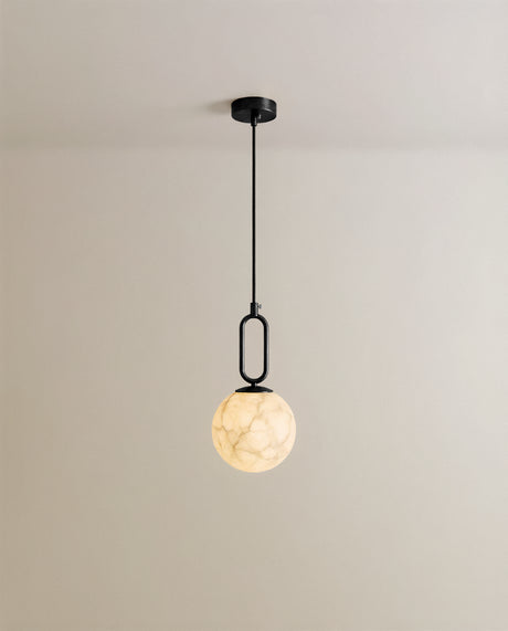 Gong Alabaster Pendant Light