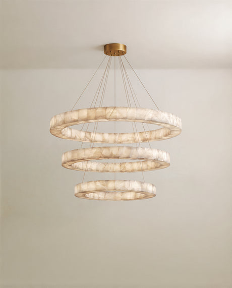Teva Round Alabaster Chandelier