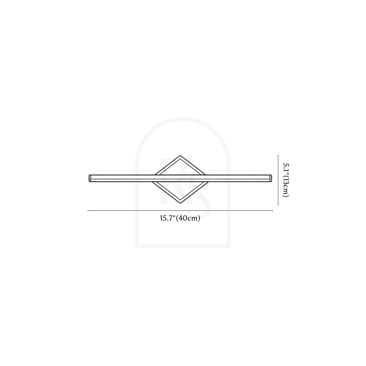 Velnyra Wall Lamp line drawing 1