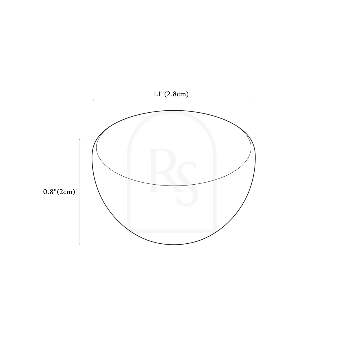 Veroa Knob line drawing 1