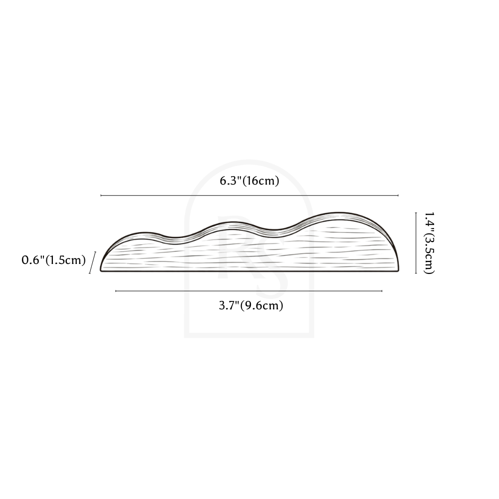 Wavo Drawer Pull line drawing 1