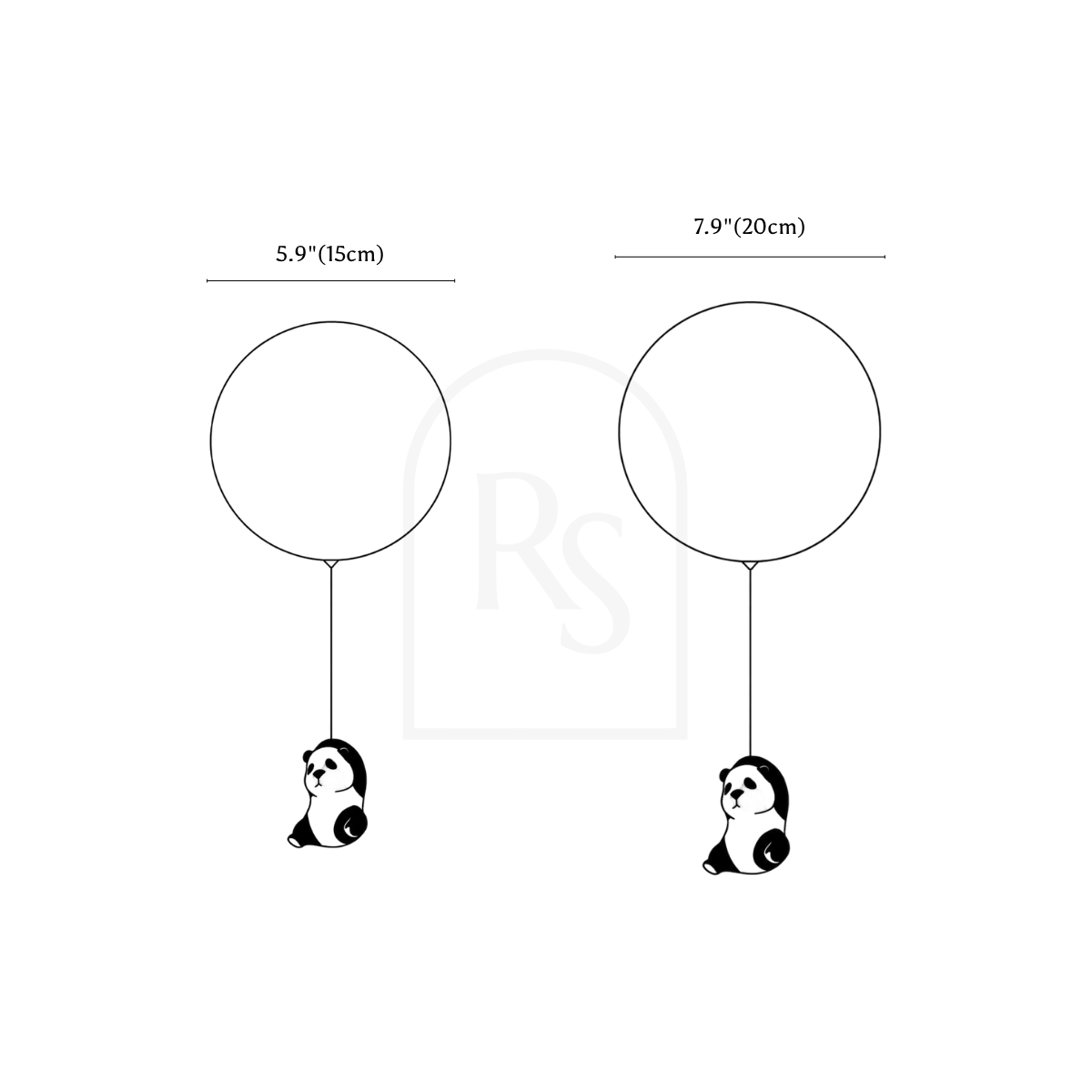 Winona Ceiling Light line drawing 3