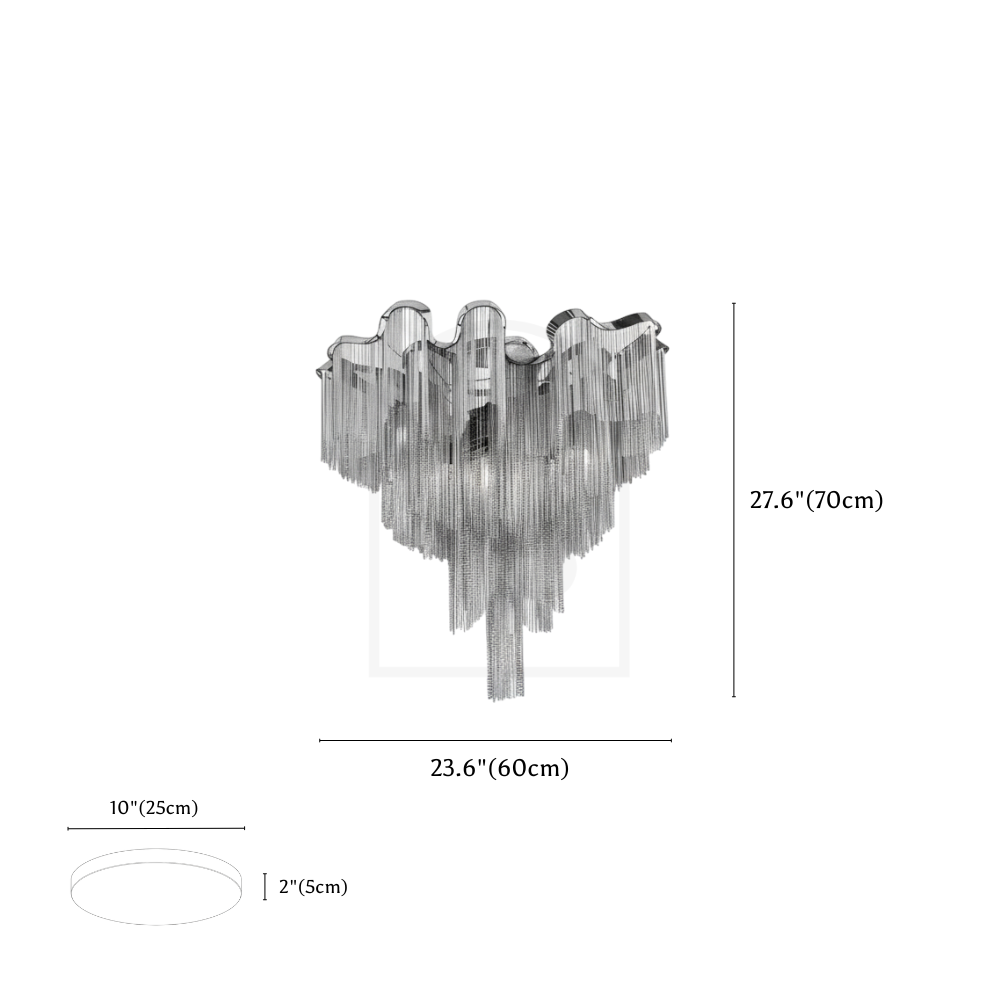 Nazra Ceiling Light line drawing 1