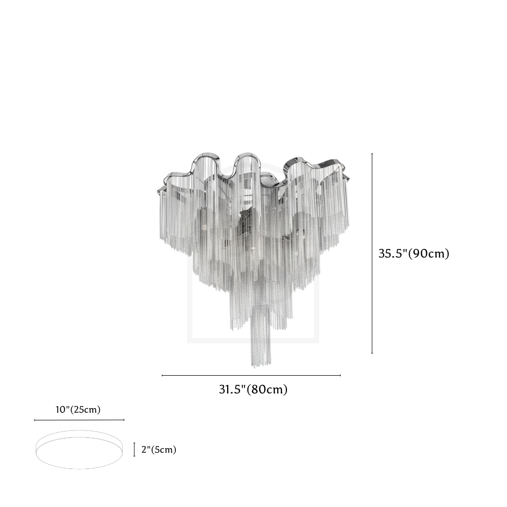Nazra Ceiling Light line drawing 2