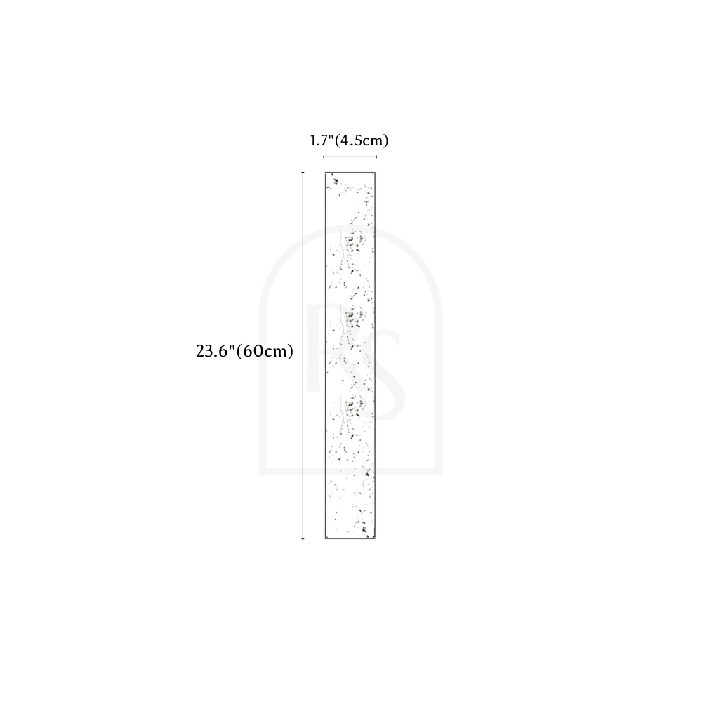 Olorva Travertine Wall Lamp line drawing 2
