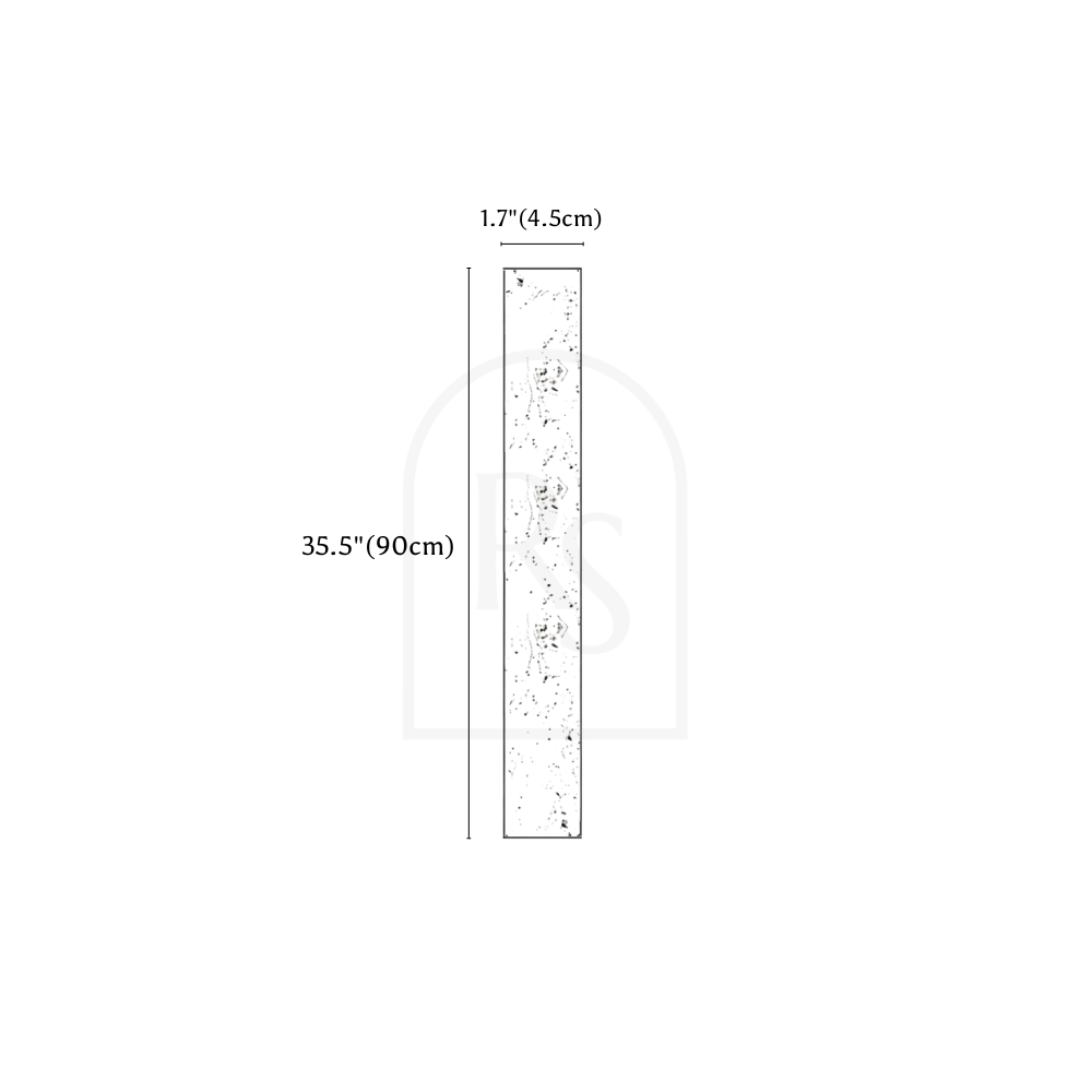 Olorva Travertine Wall Lamp line drawing 4