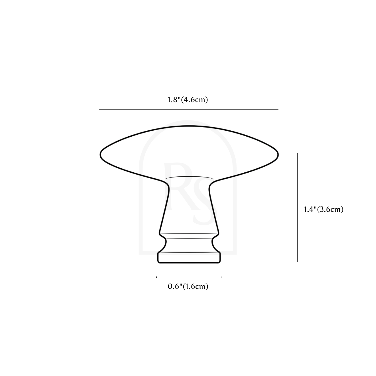 Zivo Knob line drawing 1