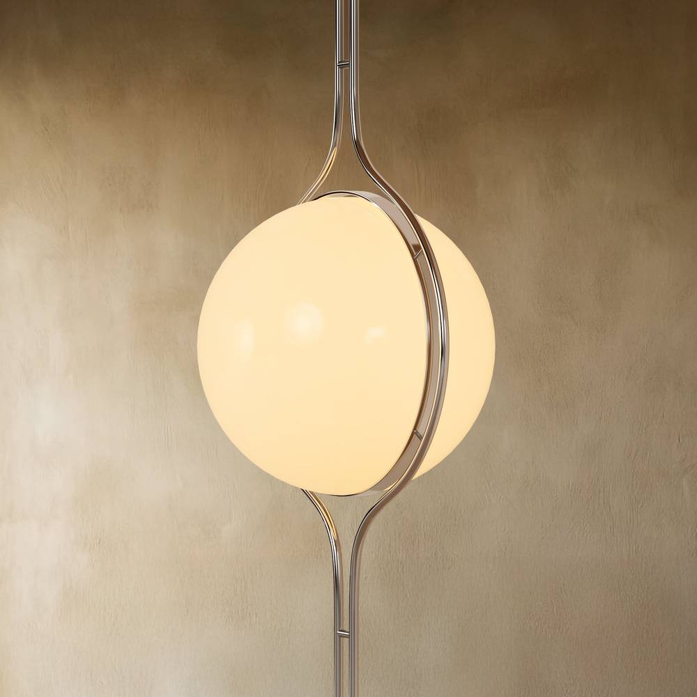 Modern Floor-to-Ceiling Lamp – Sleek Acrylic and Metal Design