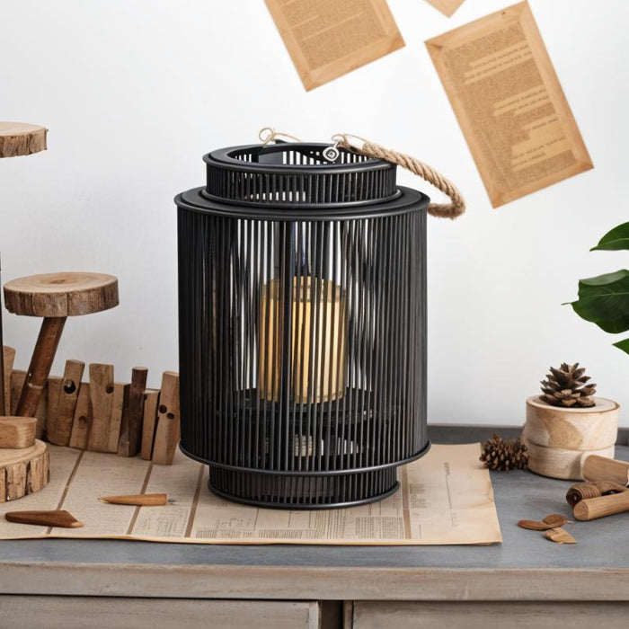 Adara Modern Metal Floor Lantern: With its clean lines and brushed metal finish, this floor lantern offers a contemporary and versatile lighting option for any room in your home.