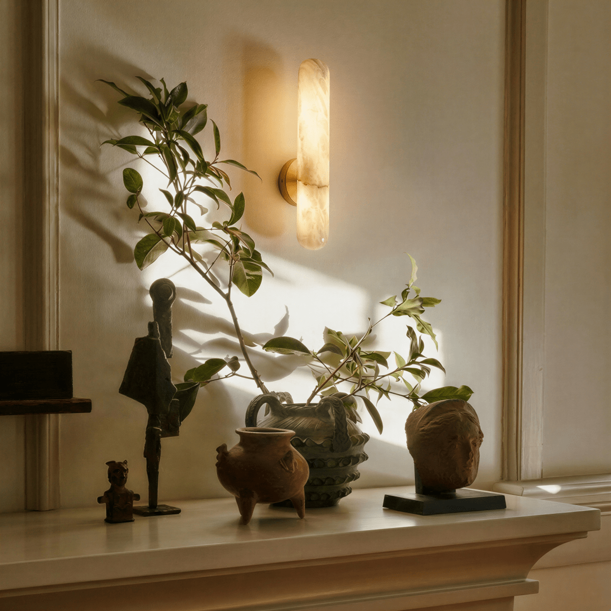 Aelis Alabaster Wall Lamp - Residence Supply