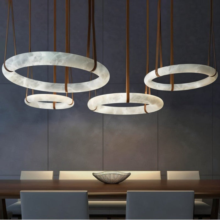 Aktis Alabaster Pendant Light - Dining Room Lighting