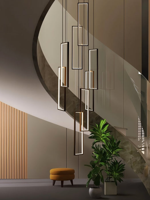 Aldarj Staircase Chandelier - Living Room Lighting