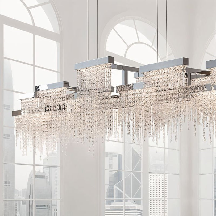 Alhadath Crystal Chandelier - Contemporary Lighting