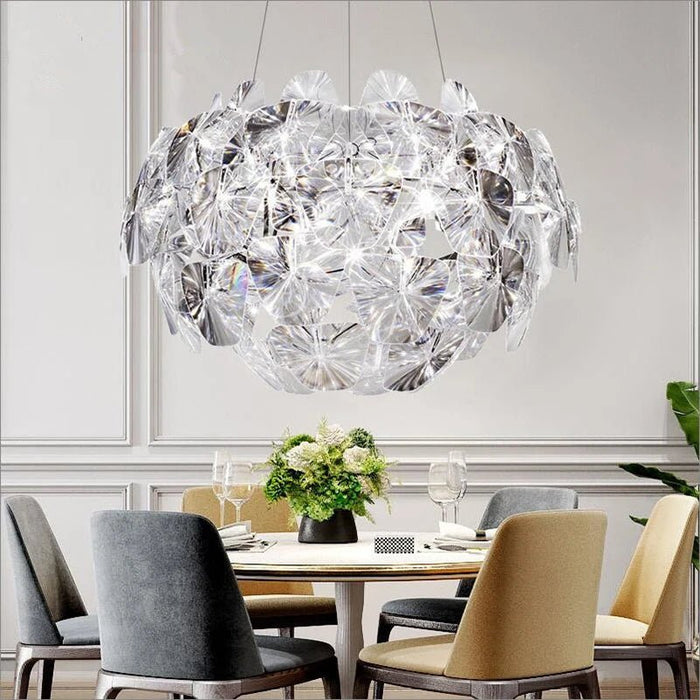 Infuse charm with Alkura Acrylic Chandelier's modern allure.