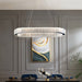 Almuealaq Oval Rings Chandelier - Contemporary Lighting for Dining Table